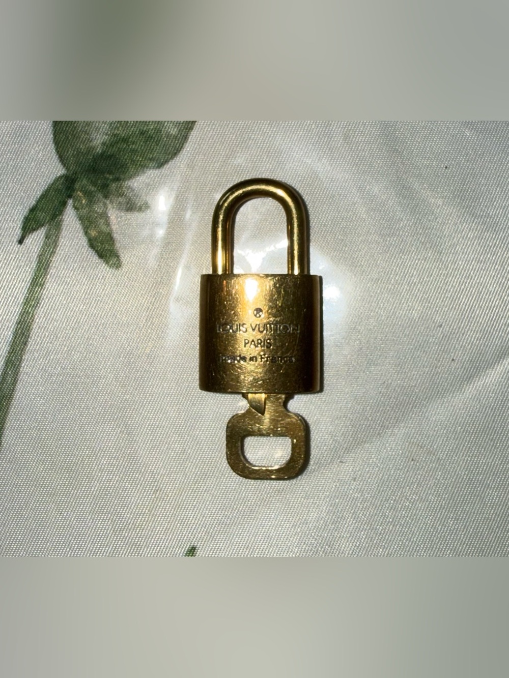 Louis Vuitton Gold-tone Padlock and Key Set - Picture 4 of 6